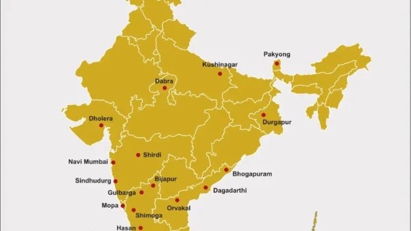 Recently constructed Greenfield Airport – UPSC Question
