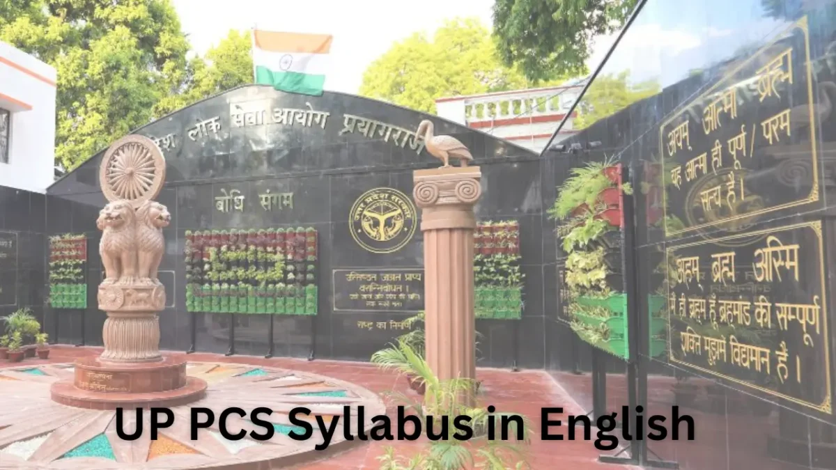 UP PCS Syllabus in English