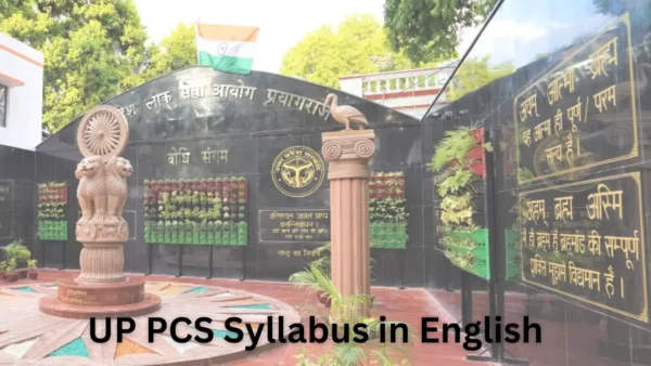 UP PCS Syllabus in English