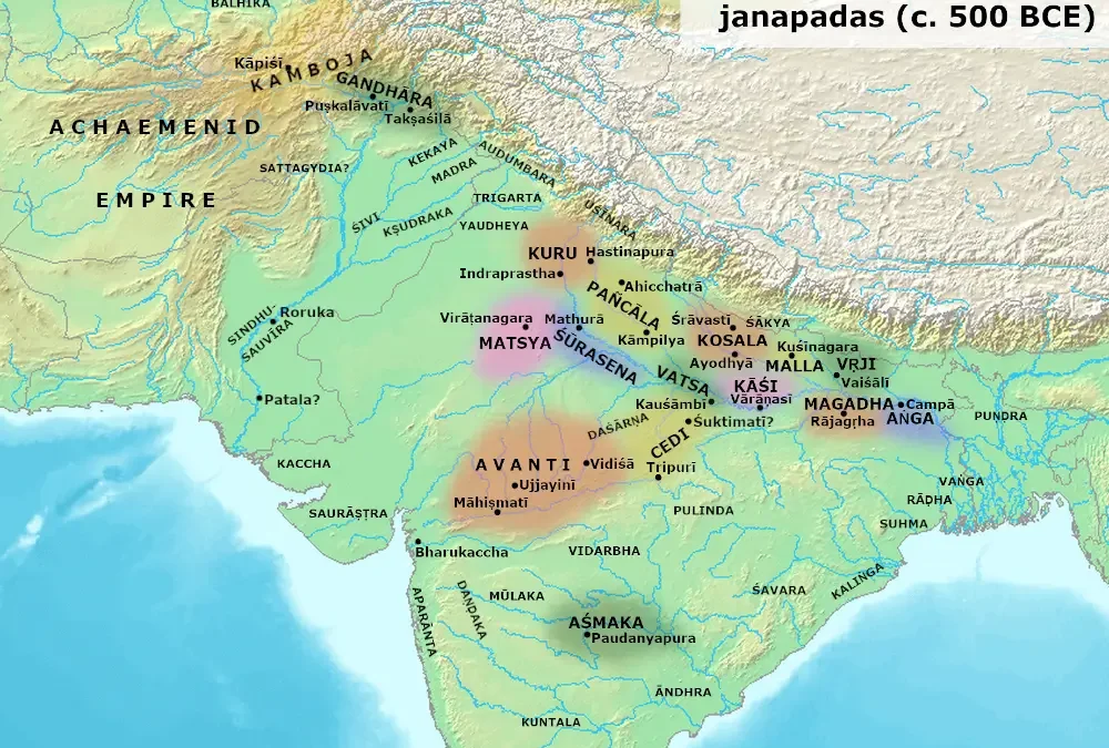 River flowing in the Mahajanpada region