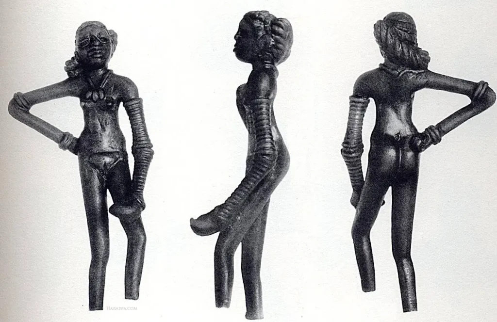 bronze dancing girl from mohenjodaro