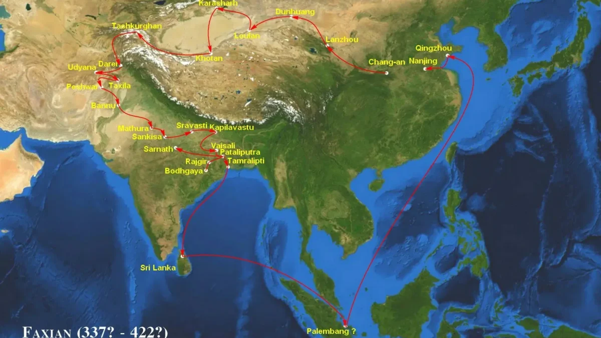 Fa-hien (Faxian), the Chinese pilgrim, travelled to India during the reign of