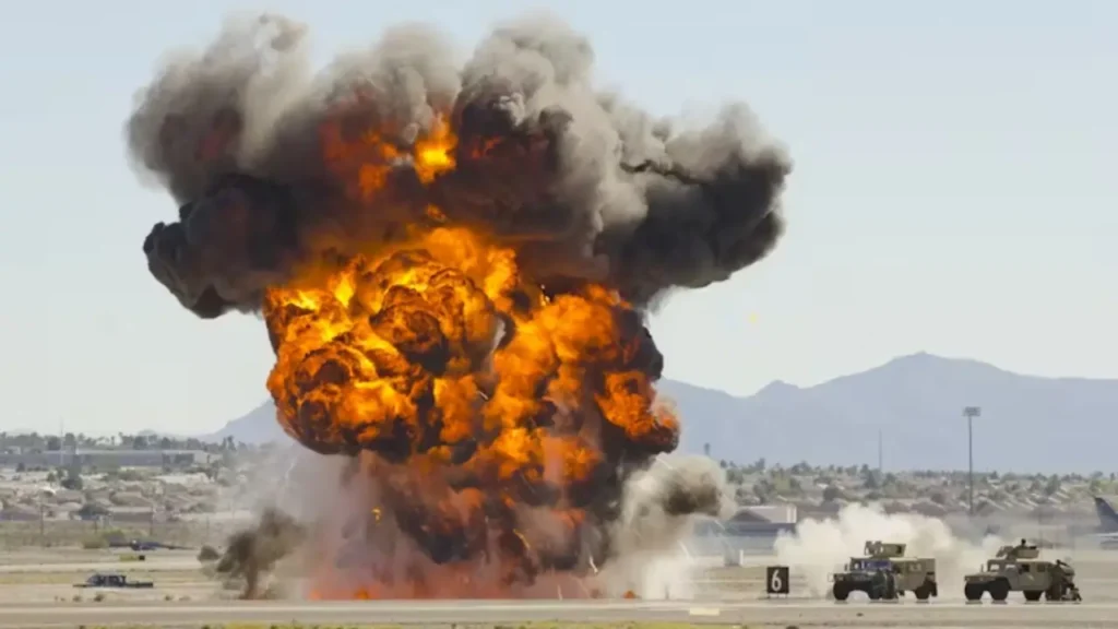 explosives in military weapons